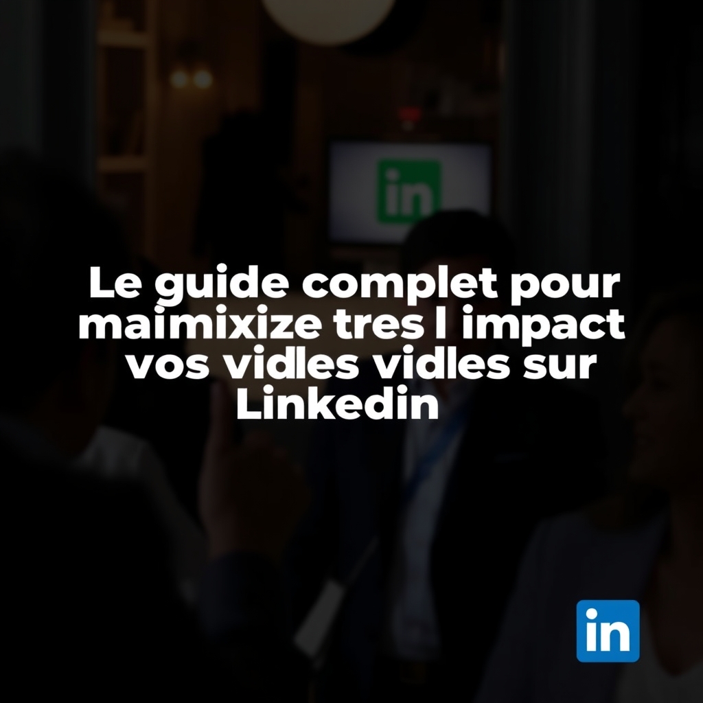 découvrez notre guide complet pour optimiser l'impact de vos vidéos sur linkedin. apprenez des stratégies efficaces pour captiver votre audience, améliorer votre visibilité et tirer le meilleur parti de votre contenu vidéo sur cette plateforme professionnelle.