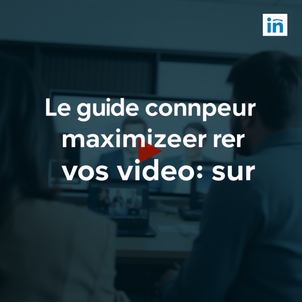 découvrez notre guide complet pour optimiser l'impact de vos vidéos sur linkedin. apprenez les meilleures pratiques, stratégies et astuces pour capter l'attention de votre audience et améliorer votre visibilité sur cette plateforme professionnelle.